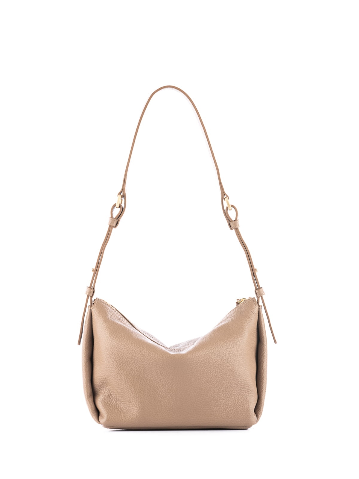 MINI FLORENCE beżowa groszek skórzana torebka damska listonoszka torba na ramię.JPG