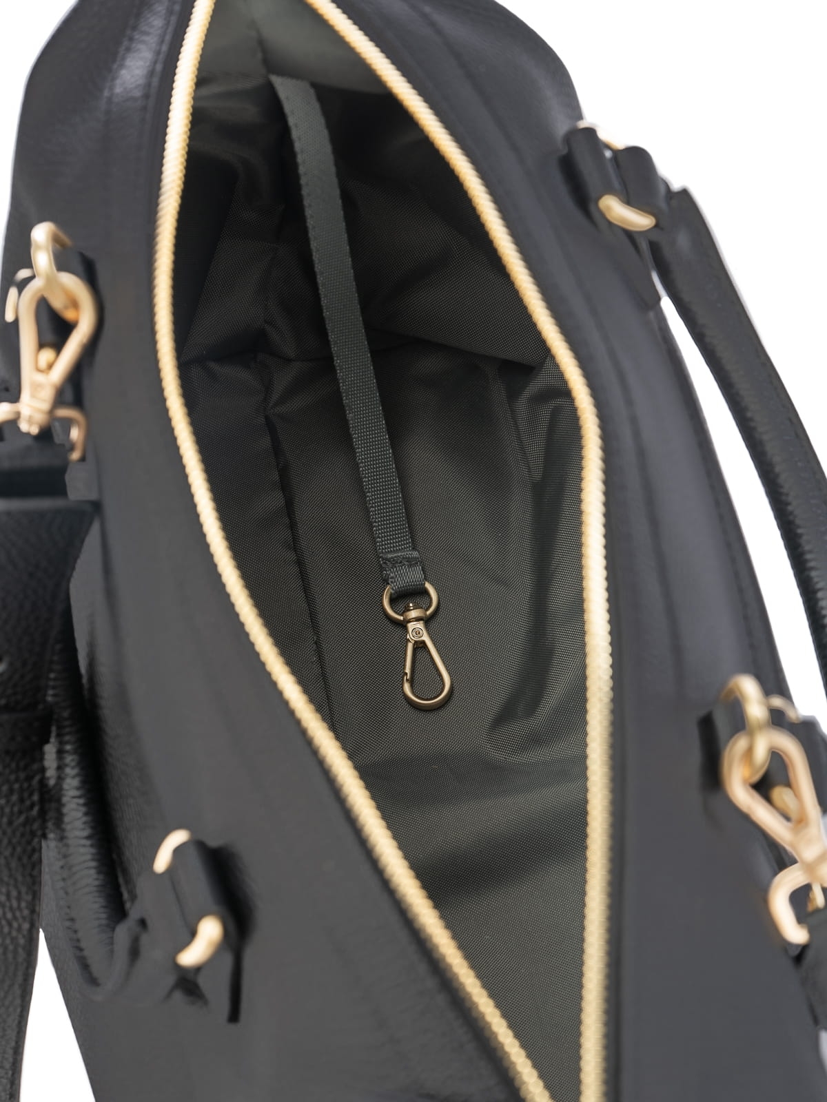 PEONY czarny groszek duża skórzana torba damska shopperka.JPG