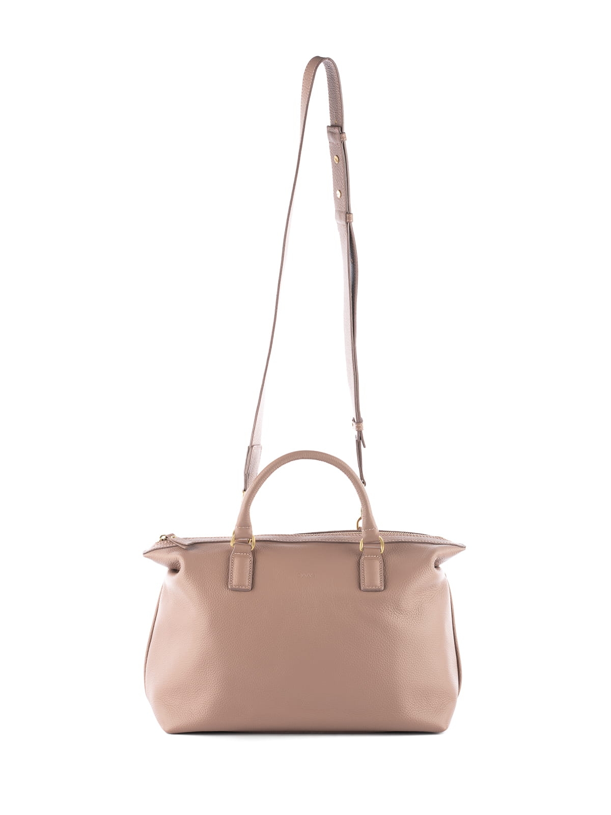 PEONY pudrowy róż skórzana torba shopper damska shopperka.JPG