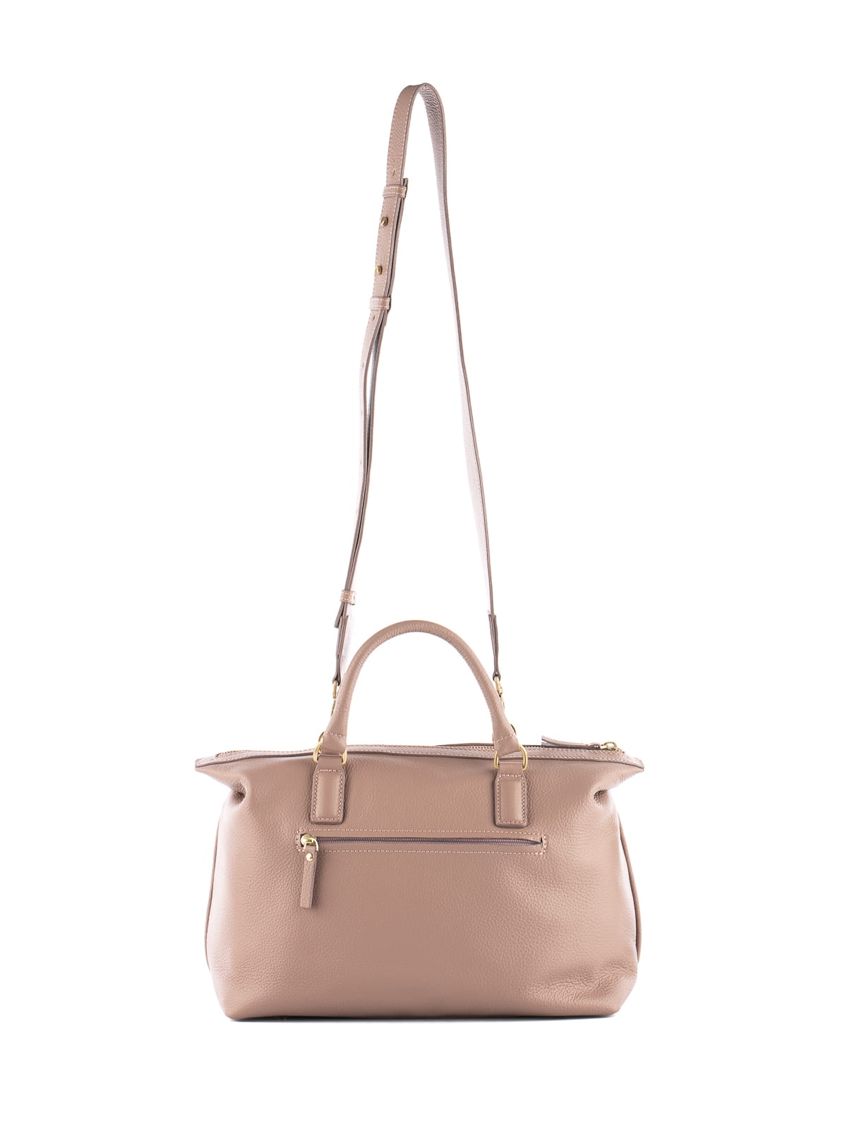 PEONY pudrowy róż skórzana duża  torba shopper damska shopperkaJPG