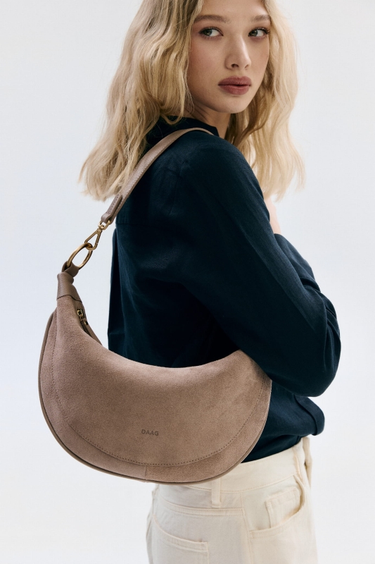 LUA zamsz jasny taupe skórzana torebka damska listonoszka torba na ramię.jpg