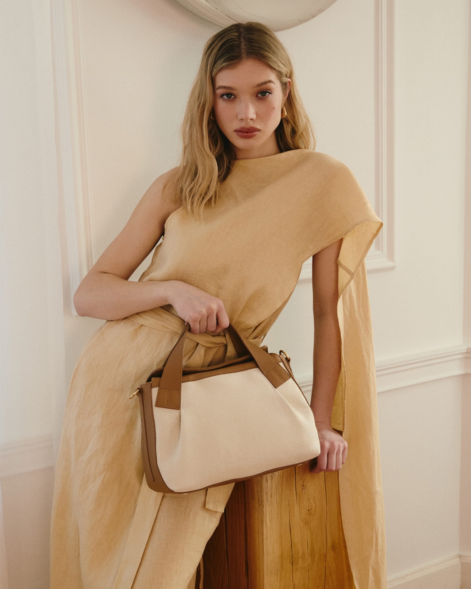 SIEMPRE tkanina duża skórzana torebka.jpg