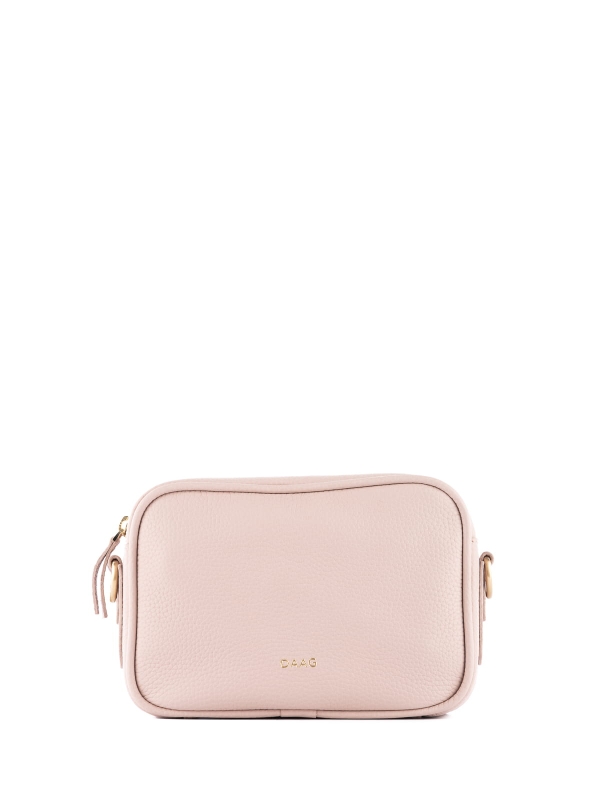 BETTY jasnoróżowa mała skórzana torebka damska listonoszka Naoko.JPG