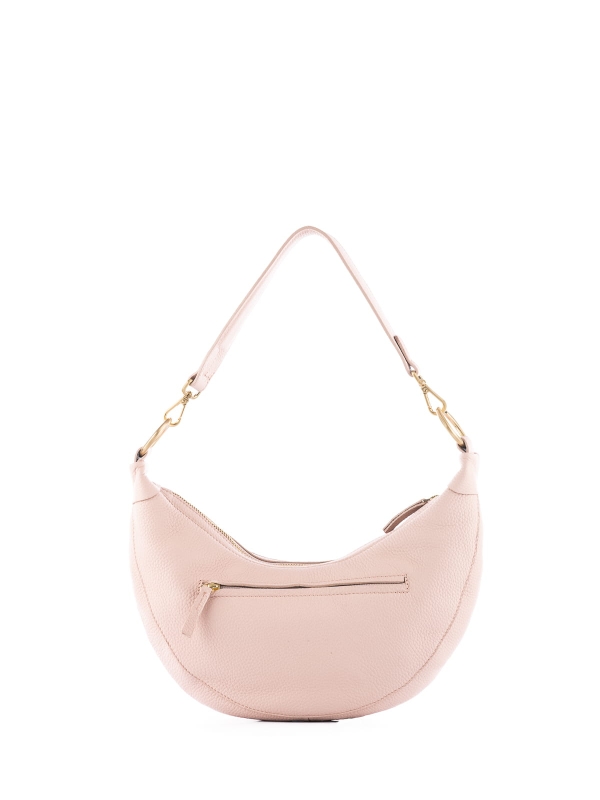 LUA jasnoróżowa skórzana torebka damska torba na ramię Naoko.JPG