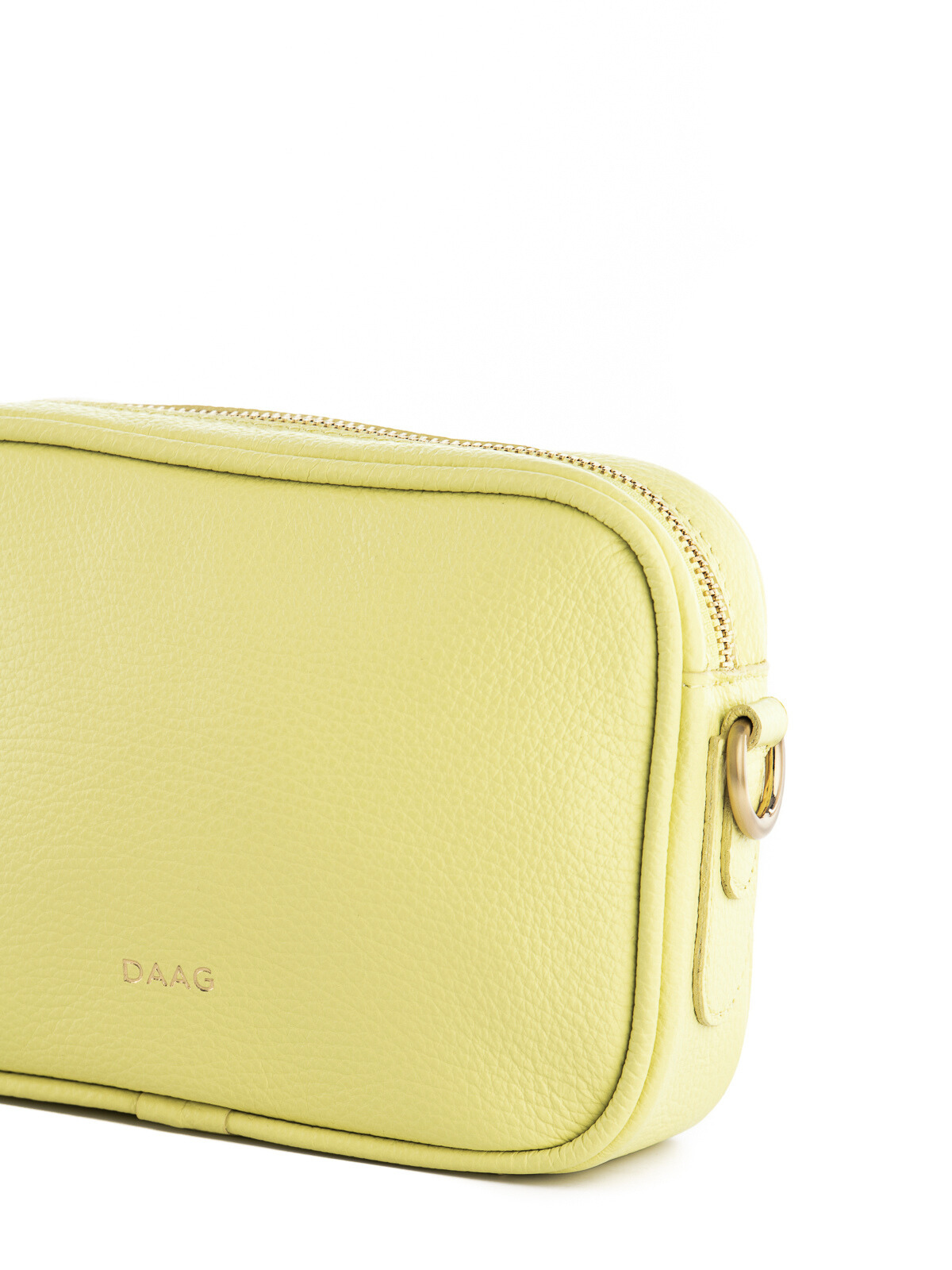 BETTY żółta mała skórzana torebka damska listonoszka żólta Naoko.png