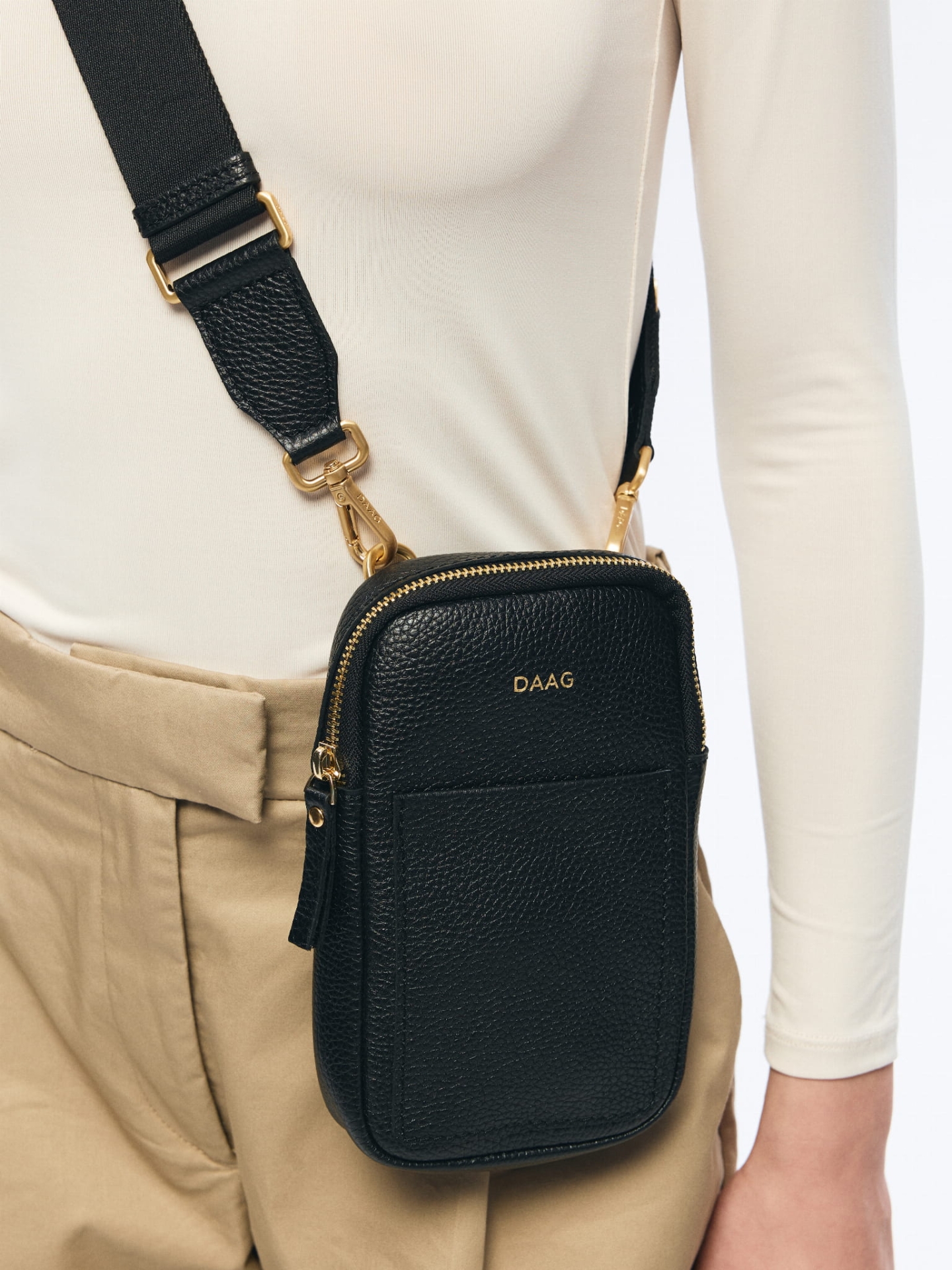 Irma czarna torebka na telefon i portfel torebeczka na telefon damska.jpg