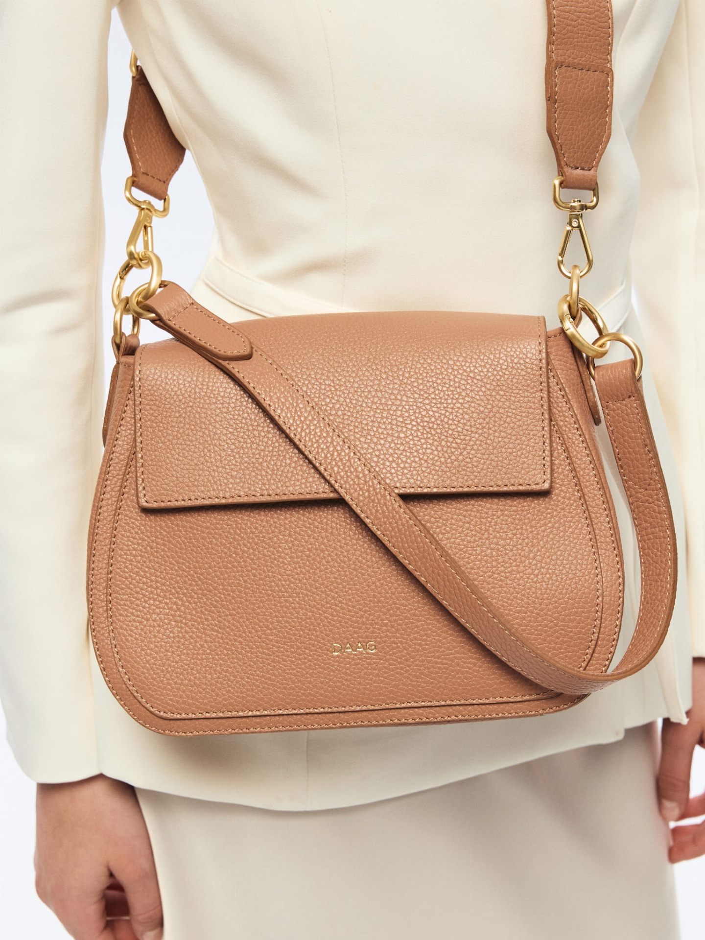 Olivia beżowa latte duża skórzana torebka damska listonoszka torba na ramię damska.jpg