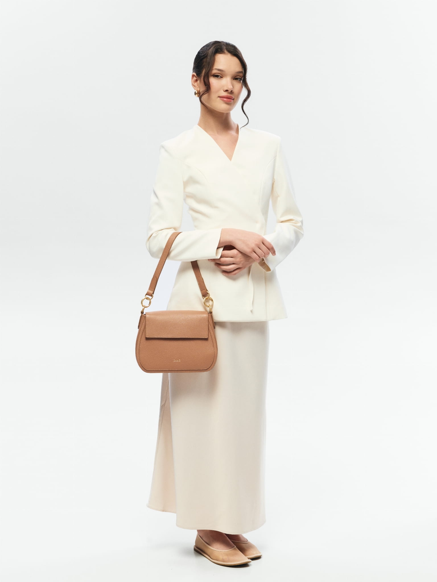 Olivia beżowa latte duża skórzana torebka damska listonoszka torba na ramię.jpg