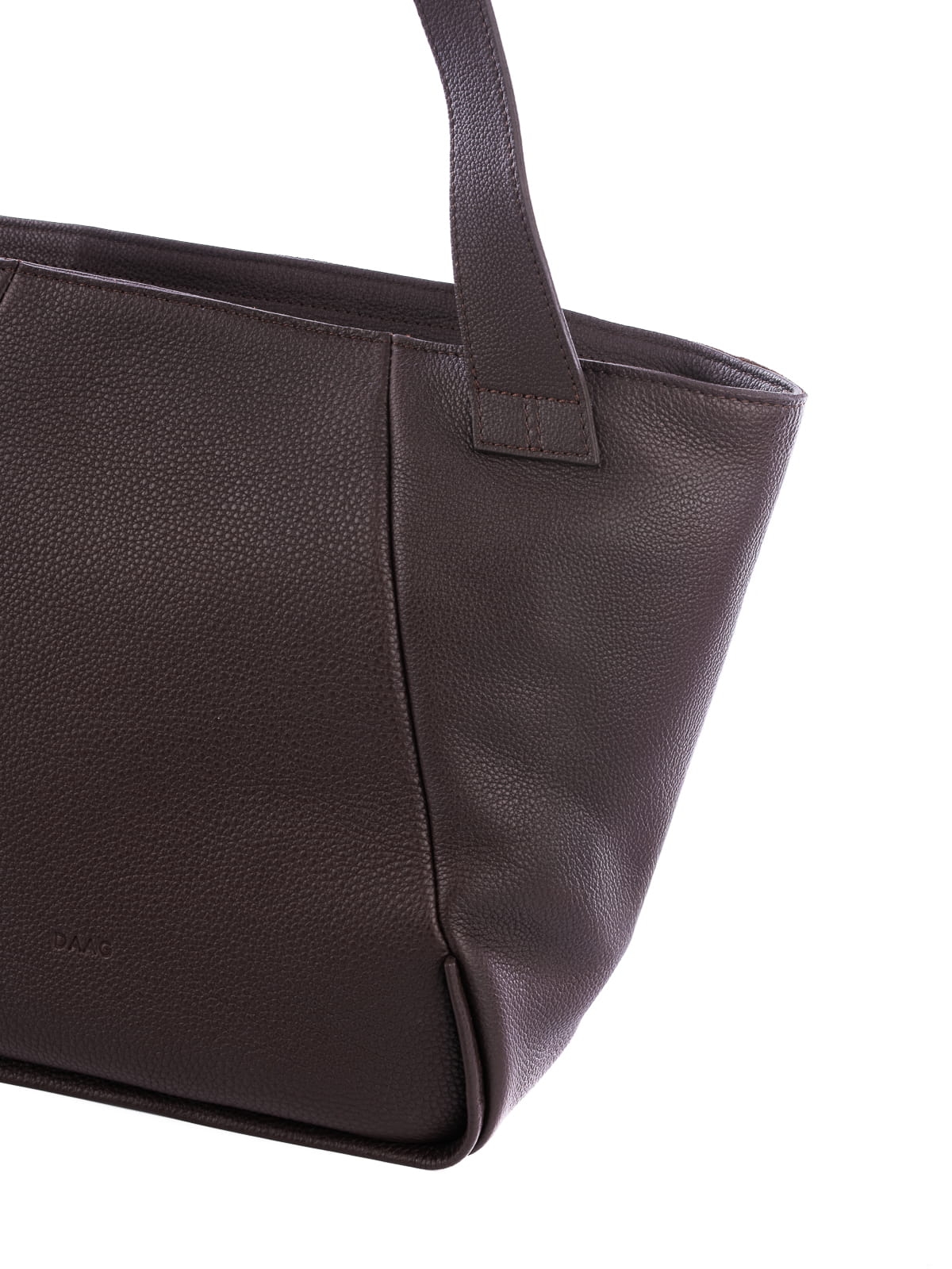 MARCELLA czekoladowa skórzana shopper damska shopperka.JPG