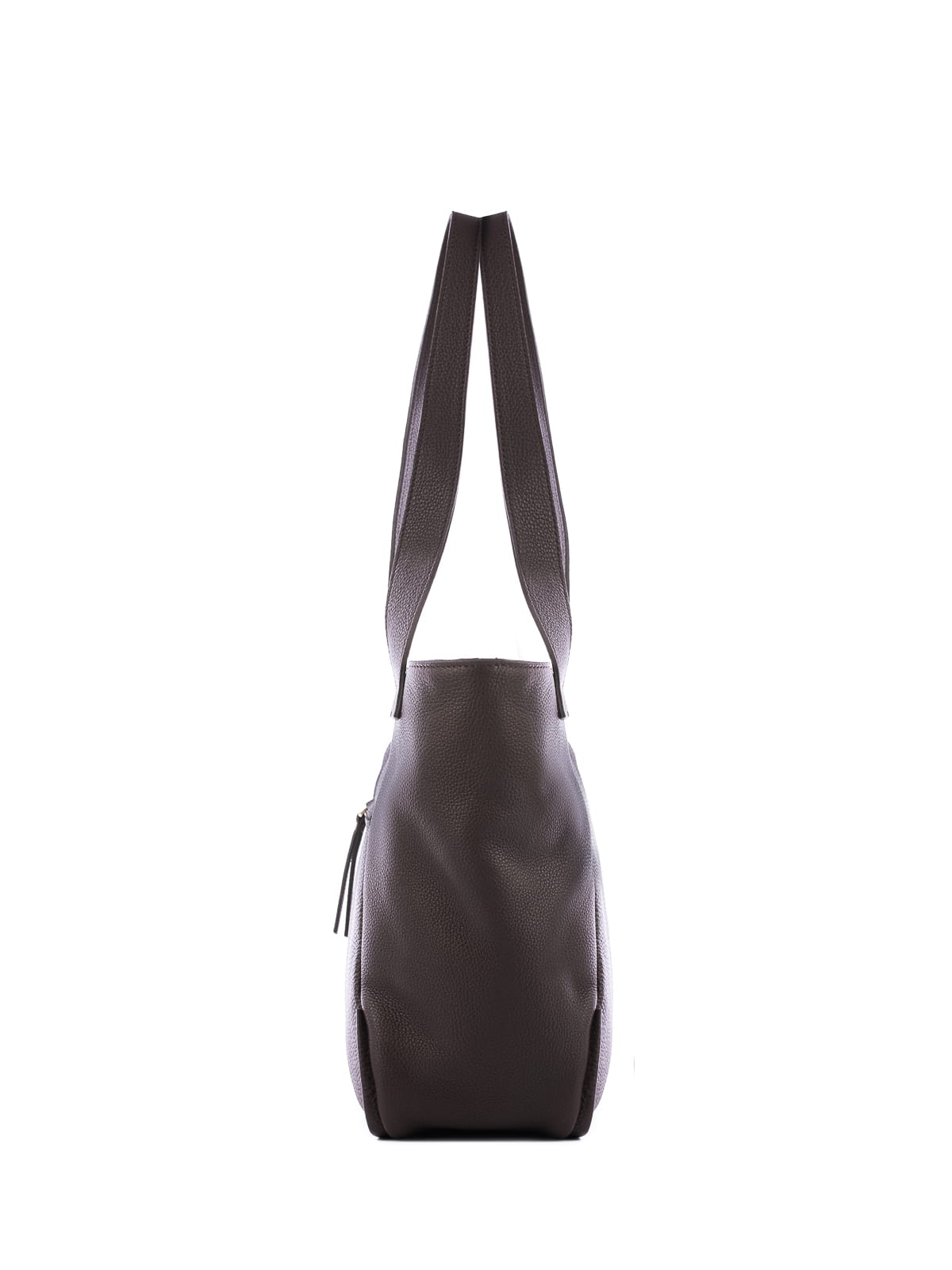 MARCELLA czekoladowa skórzana torba damska shopperka.JPG