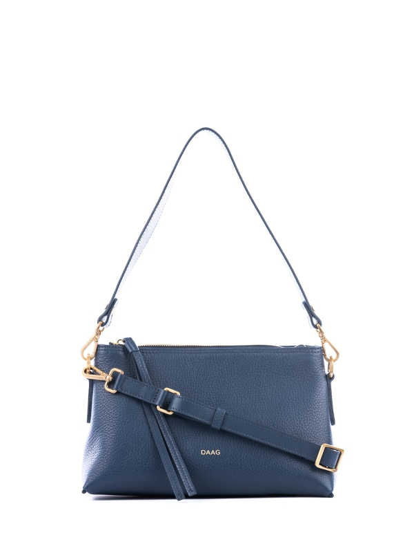 CLAUDIA granatowa skórzana torebka damska duża listonoszka .JPG