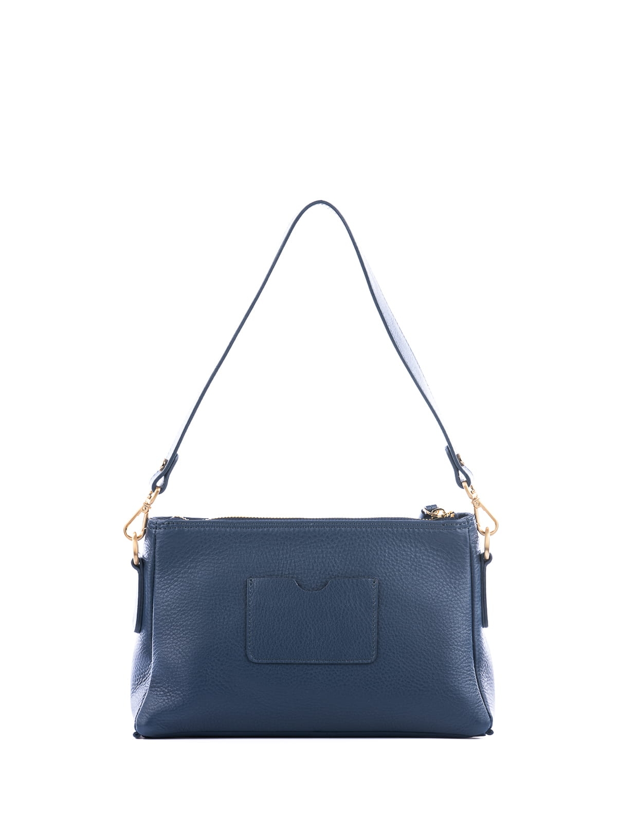 CLAUDIA granatowa skórzana torebka damska listonoszka .JPG