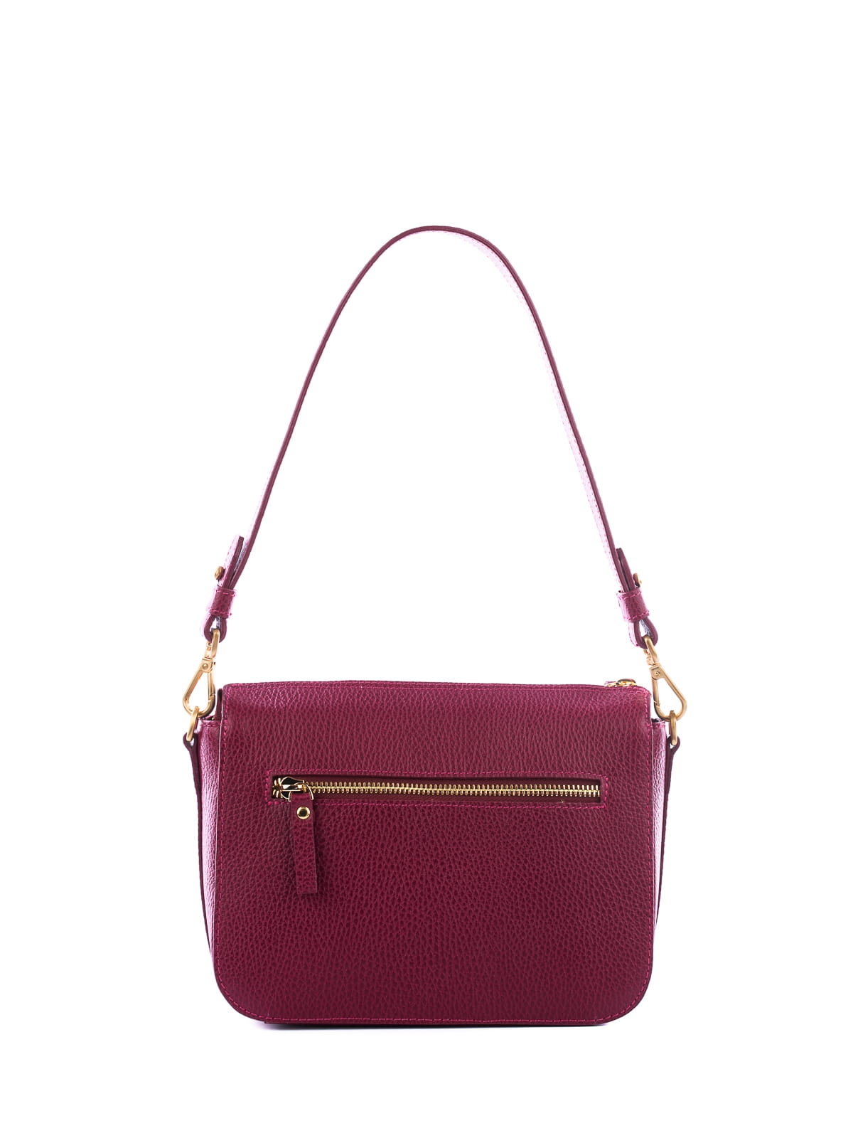 MINI MARLOTTE jasnobordowa skórzana damska torebka listonoszka torba na ramię.JPG