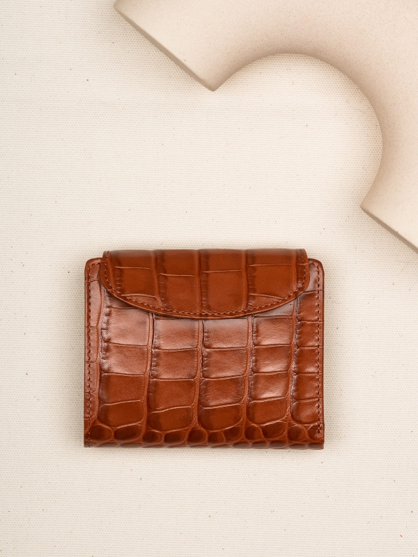 MELANIE koniak skórzany portfel damski .JPG