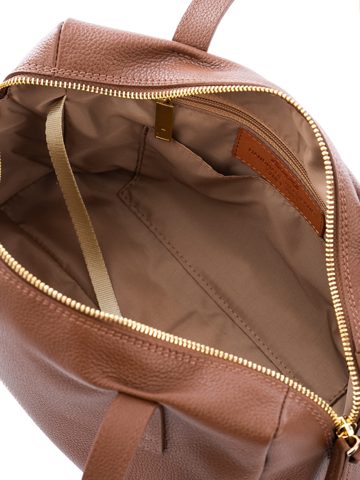 LEONIE brązowa groszek torebka damska skórzana listonoszka torba na ramię.JPG