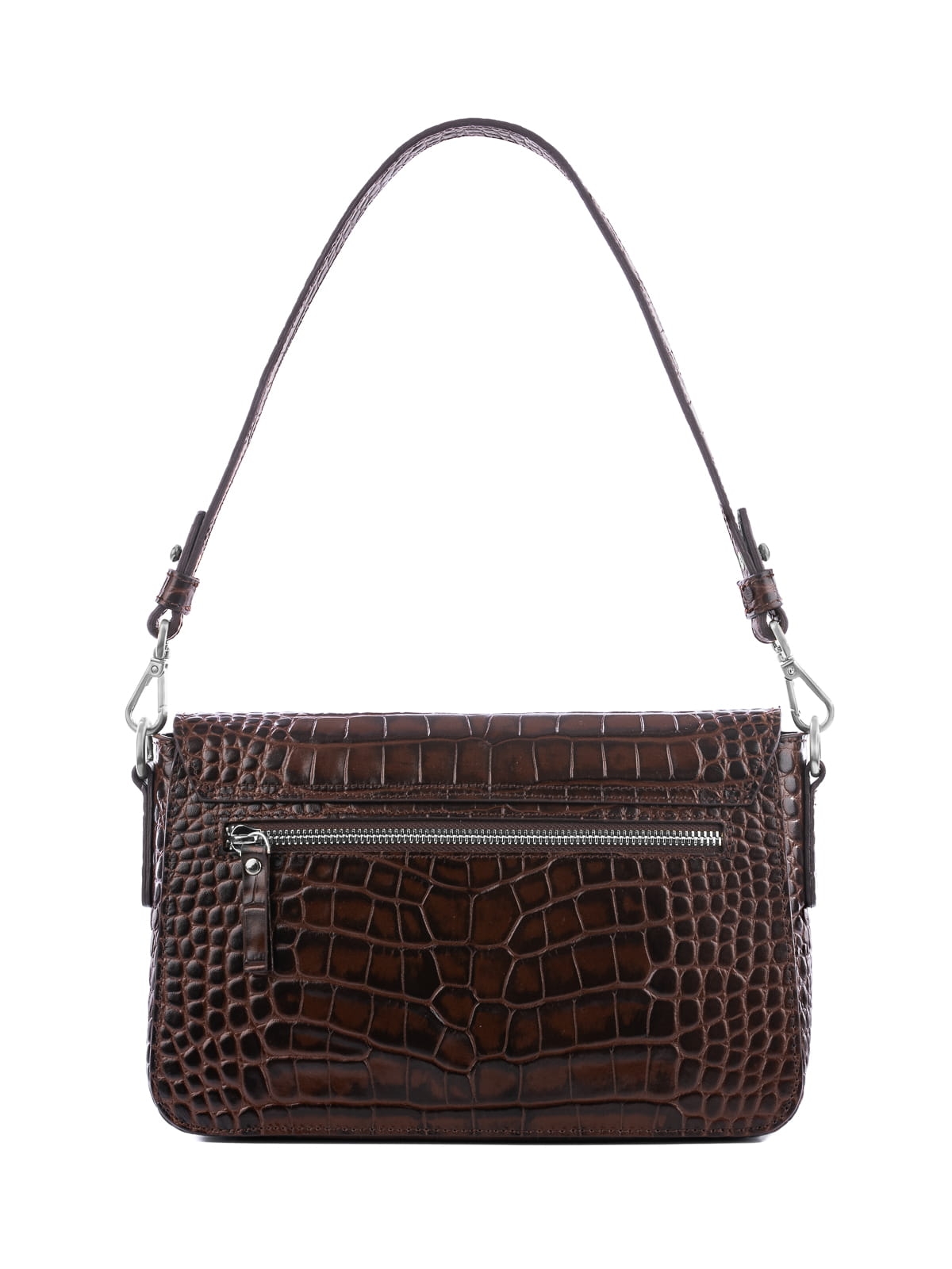 LYNETTE brązowa skórzana damska srebrne elementy .JPG