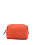TILLY XL pomarańczowa skórzana kosmetyczka damska