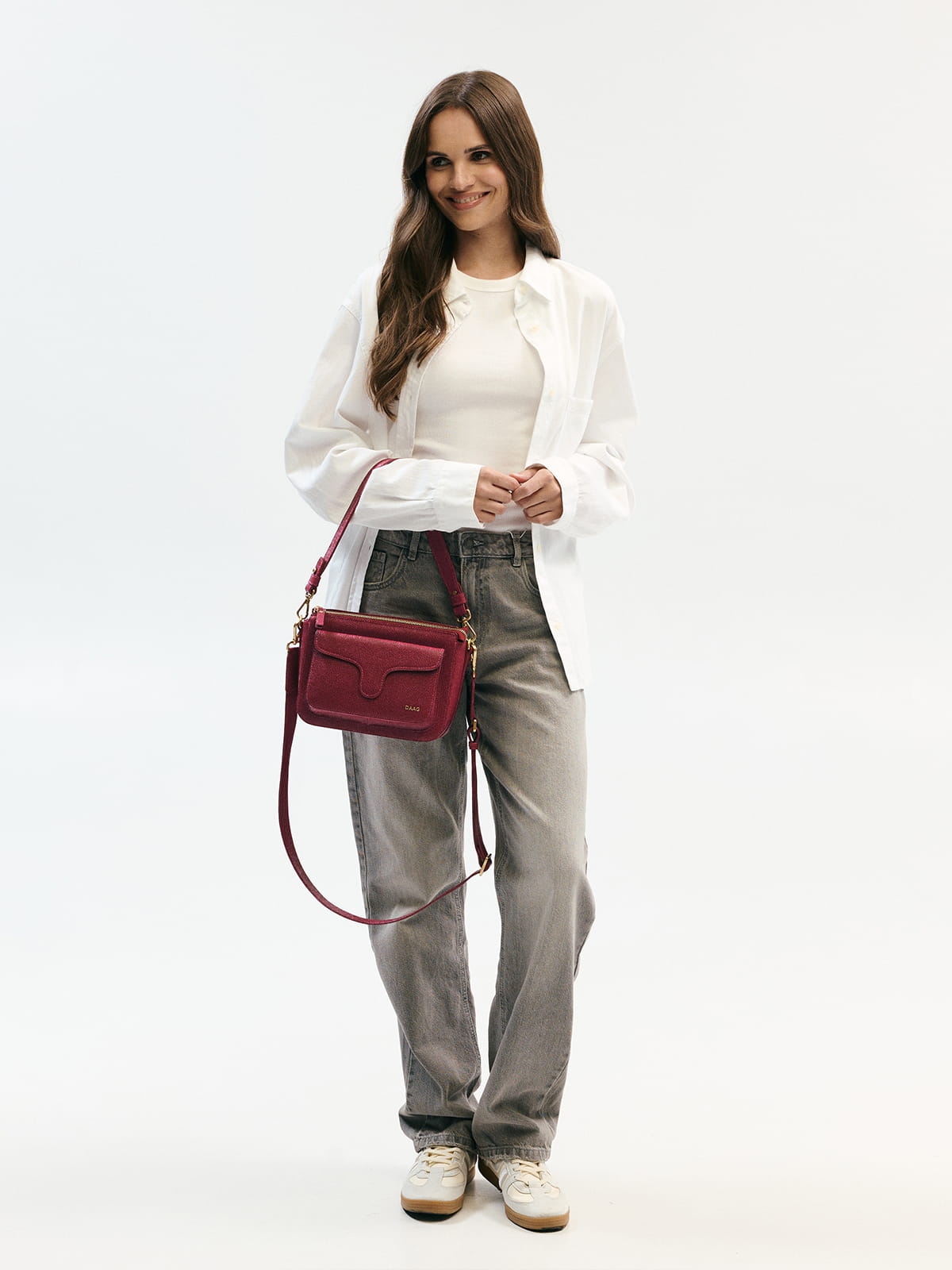 MINI MARLOTTE jasnobordowa skórzana torebka damska listonoszka torba na ramię.JPG