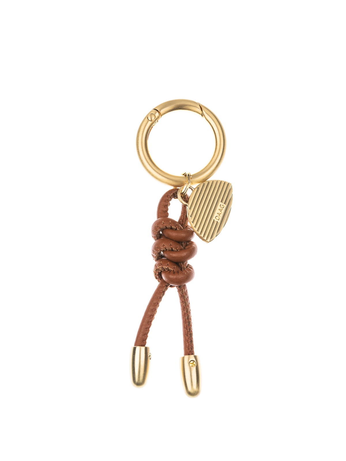 CHARMS mini troczek koniak skórzany breloczek.jpg