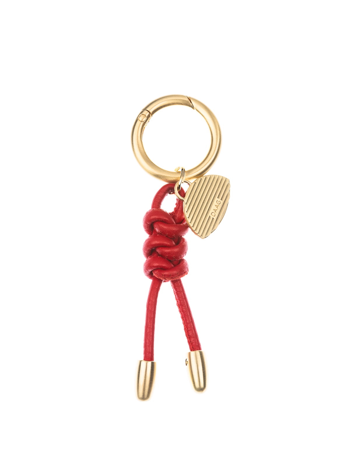 CHARMS mini troczek czerwony skórzany breloczek.jpg
