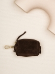 CHARMS lily mini saszetka zamsz czekoladowa skórzana zero waste