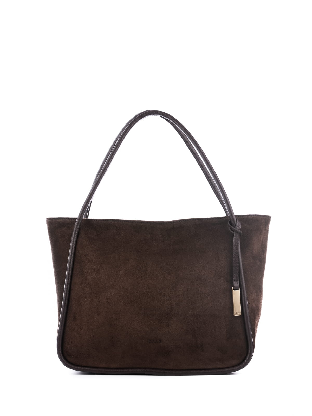 GULIETTA zamsz czekoladowa skórzana torba shopper damska shopperka.jpg