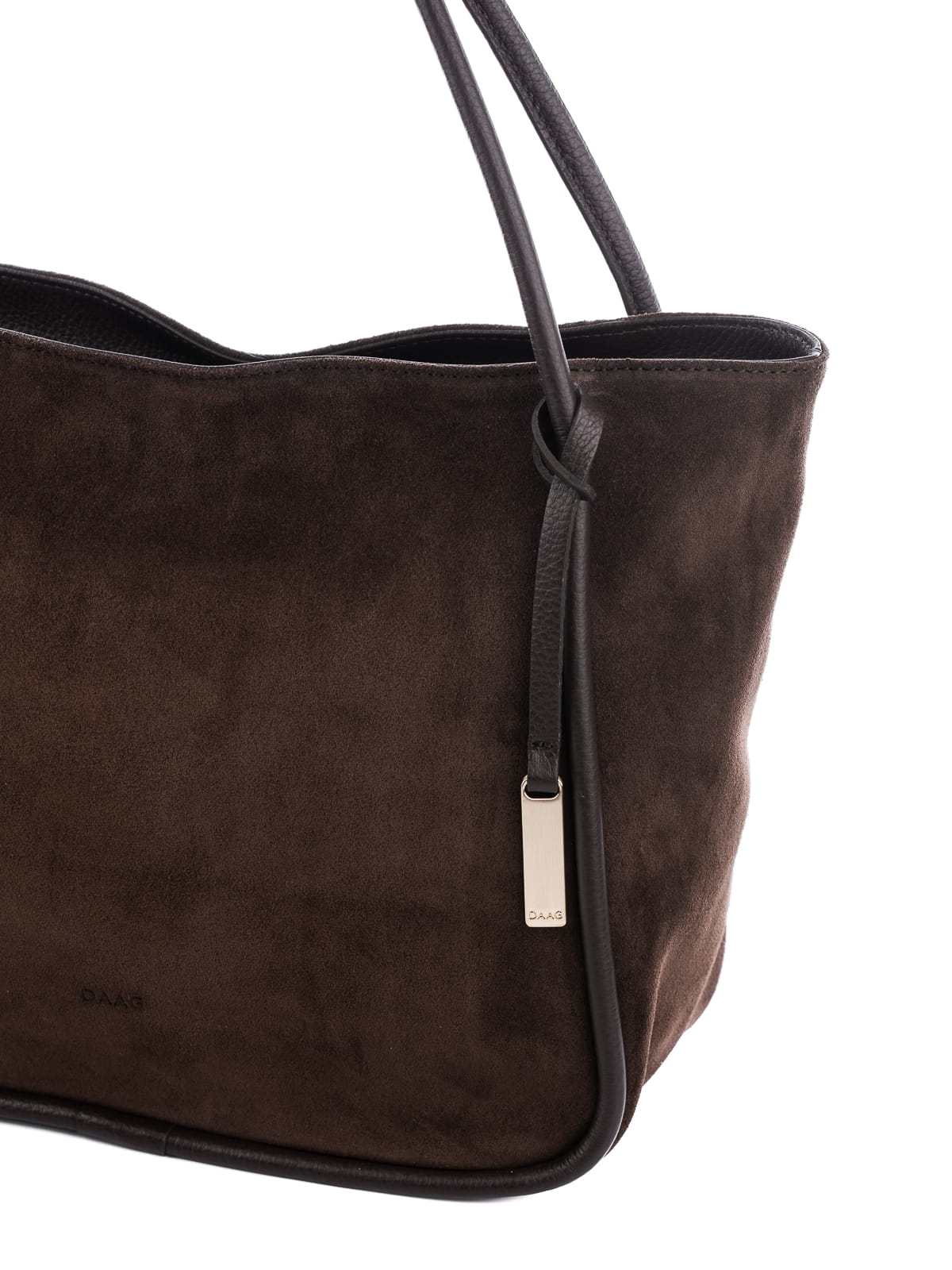 GULIETTA zamsz czekoladowa skórzana torba shopper damska shopperka.jpg