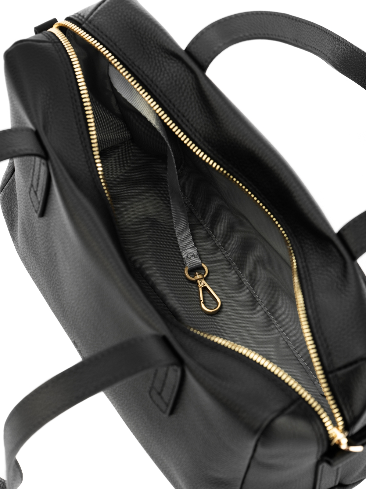 LEONIE czarna groszek skórzana torebka damska listonoszka torba na ramię.jpg