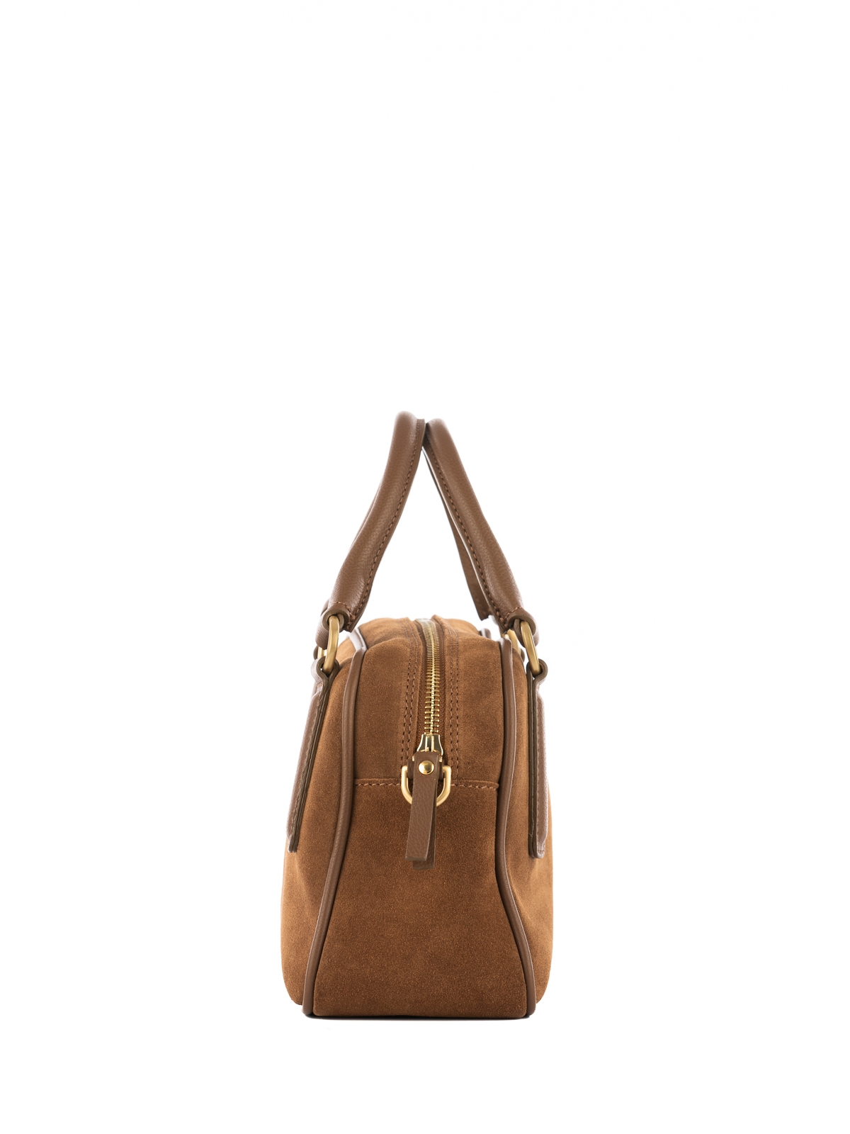 MINI CASSIE zamsz koniak skórzana torebka damska listonoszka torba na ramię.jpg