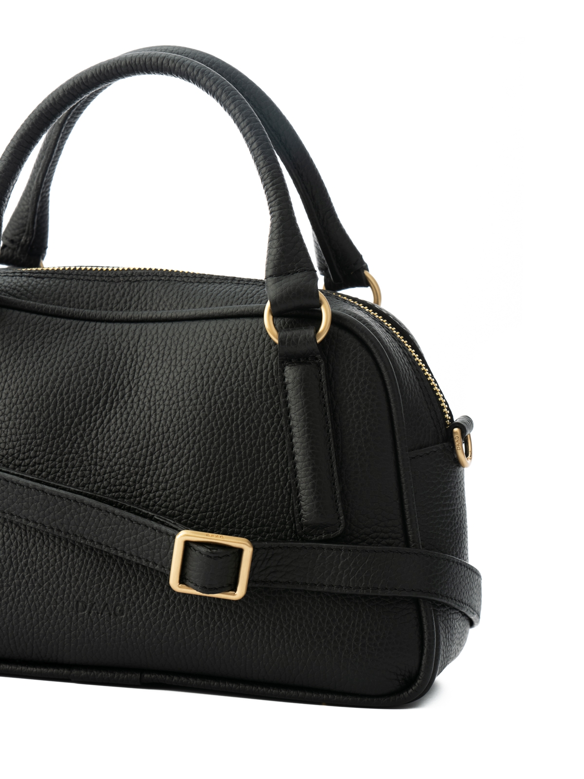 MINI CASSIE czarna groszek skórzana torebka damska listonoszka torba na ramię.jpg