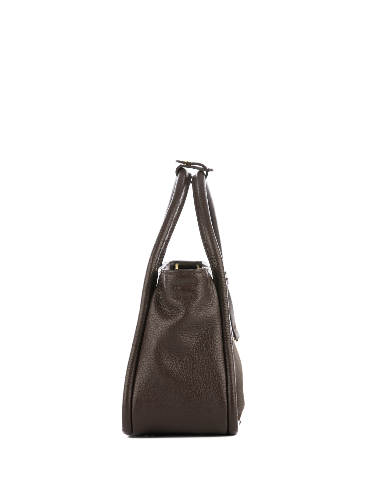 MINI GULIETTA czekoladowy groszek skórzana torebka damska listonoszka torba na ramię.jpg