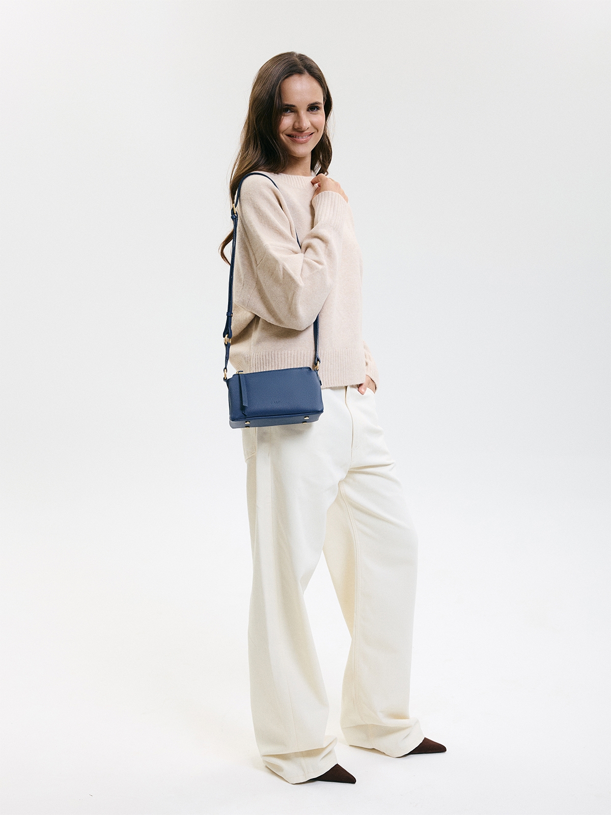 MINI CLAUDIA granatowa skórzana torebka damska mała.jpg