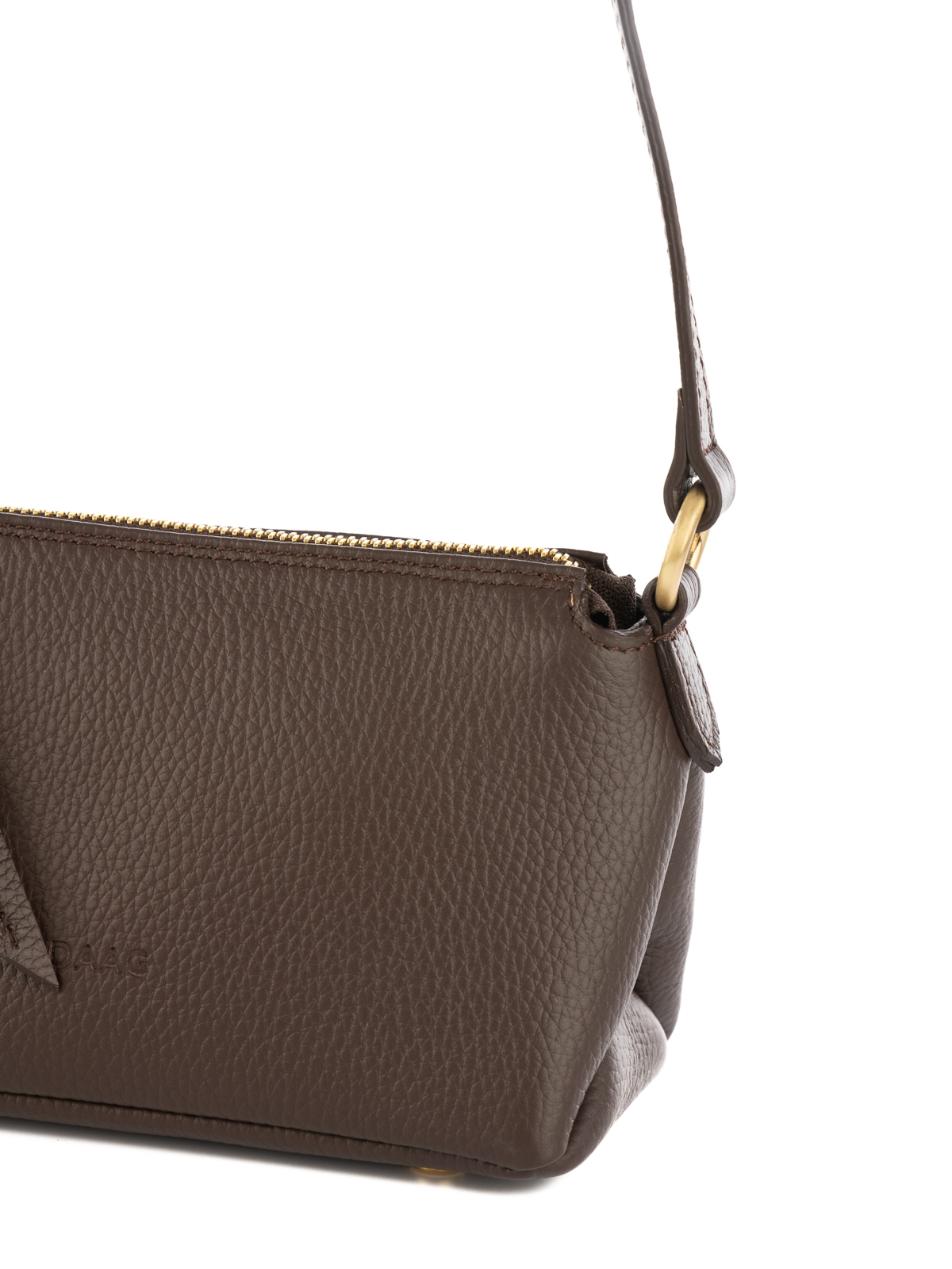 MINI CLAUDIA czekoladowy groszek skórzana torebka damska mała.jpg