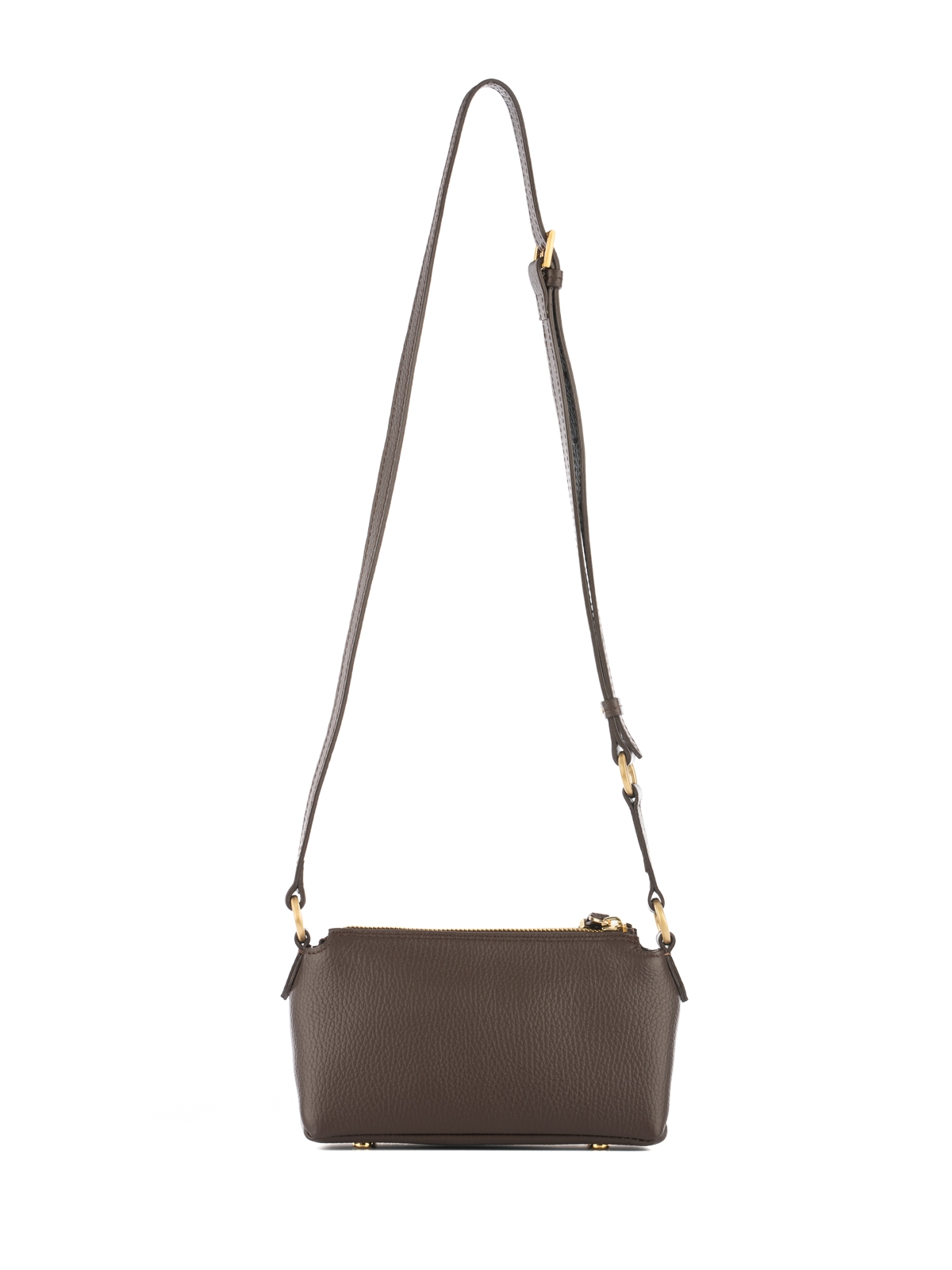 MINI CLAUDIA czekoladowy groszek skórzana torebka damska mała.jpg