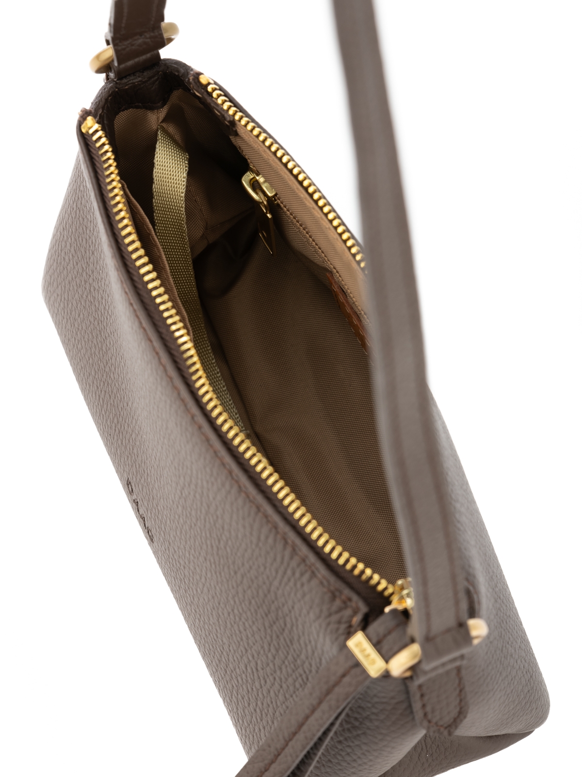 MINI CLAUDIA czekoladowy groszek skórzana torebka damska mała.jpg