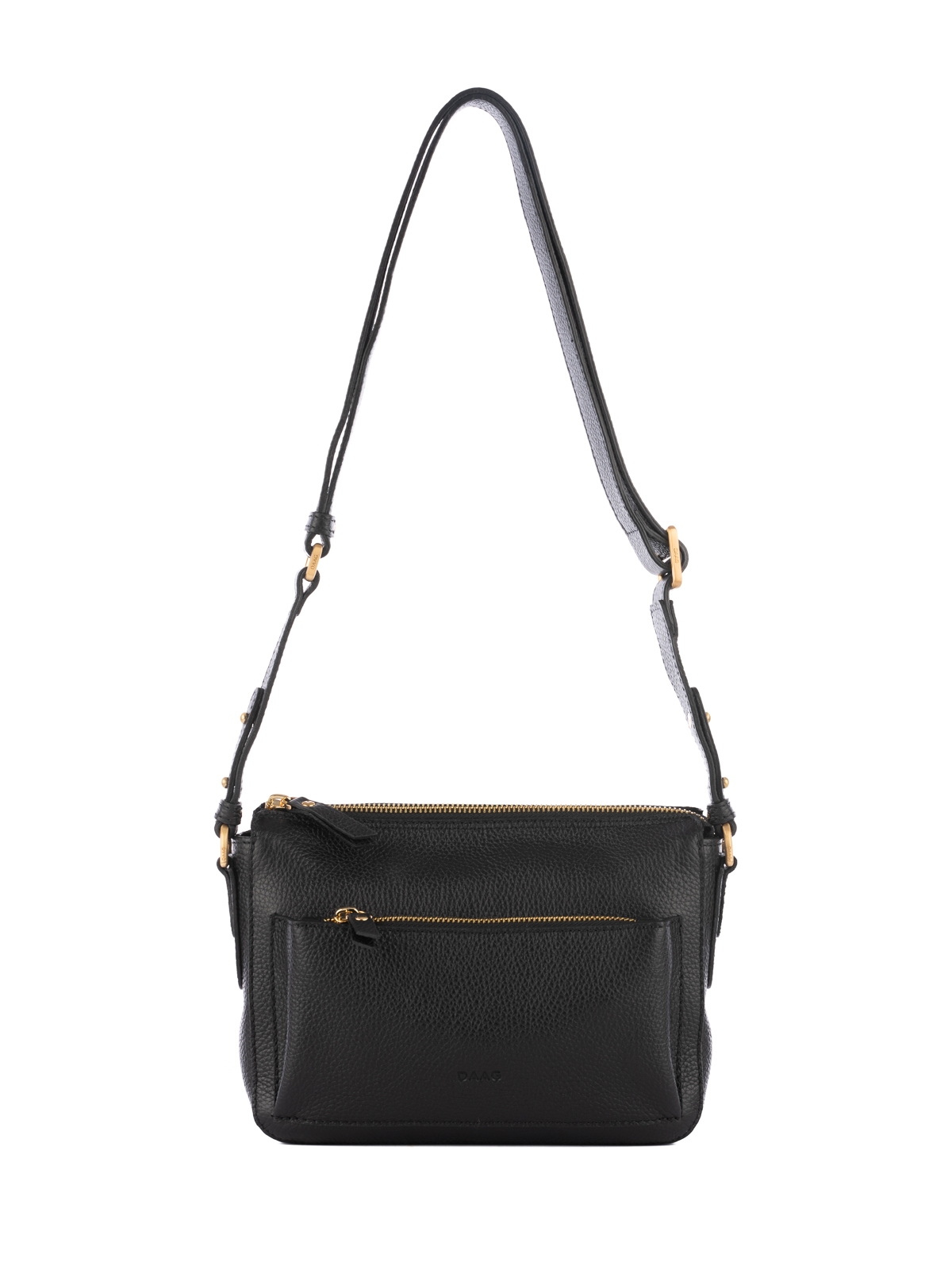 SOPHIE czarna groszek skórzana torebka damska listonoszka.jpg