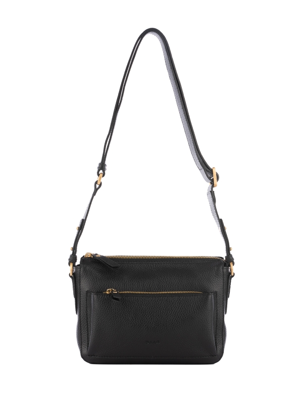 SOPHIE czarna groszek skórzana torebka damska listonoszka.jpg