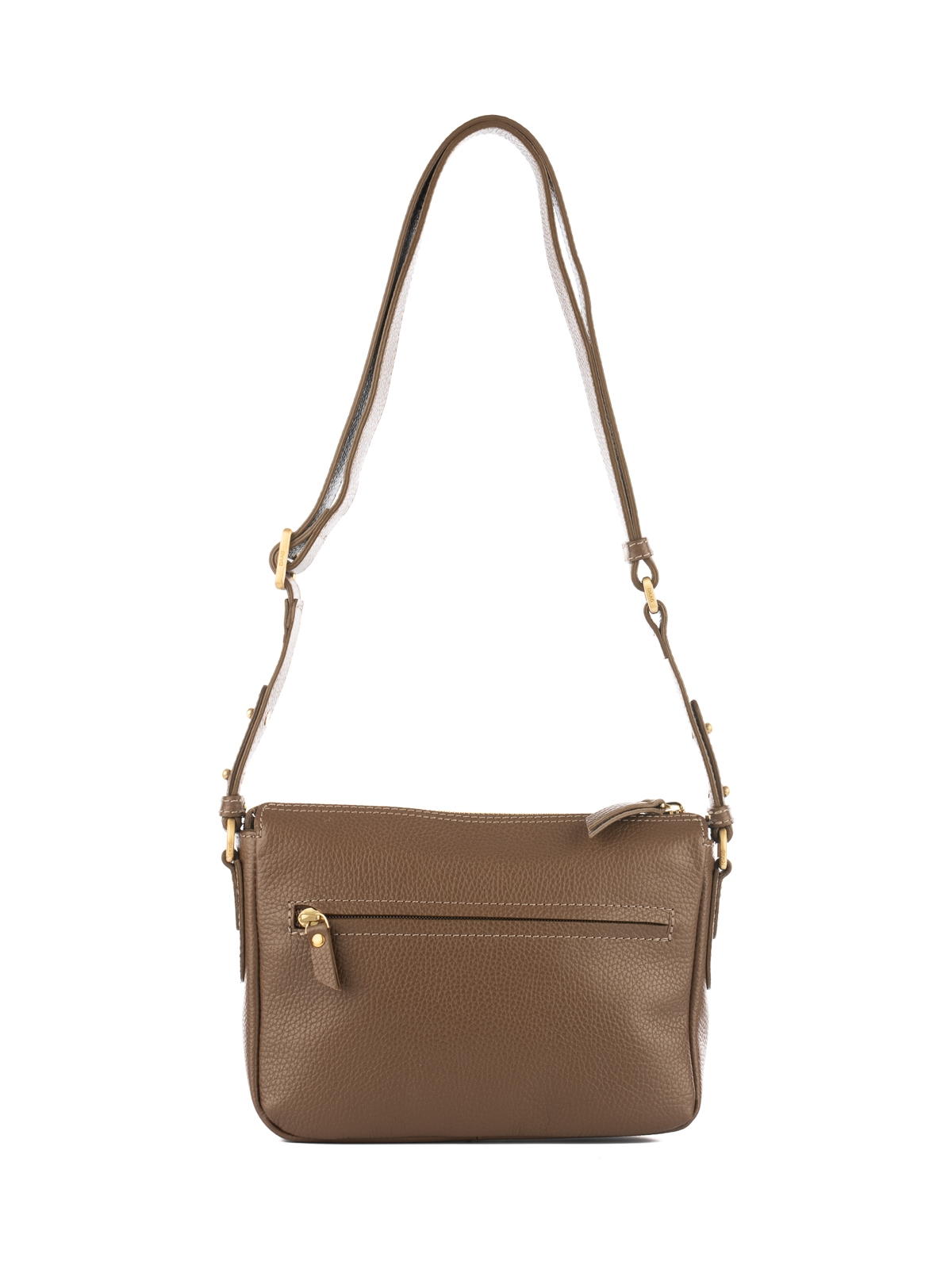 SOPHIE taupe groszek skórzana torebka damska listonoszka.jpg