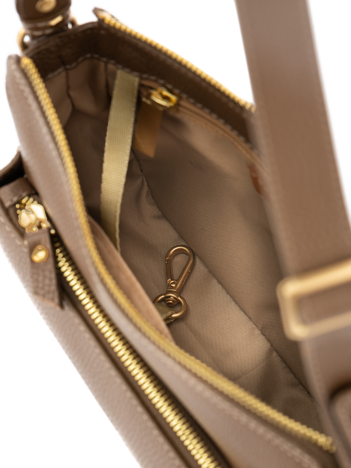 SOPHIE taupe groszek skórzana torebka damska listonoszka.jpg