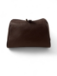 KELLY czekoladowa skórzana kosmetyczka damska