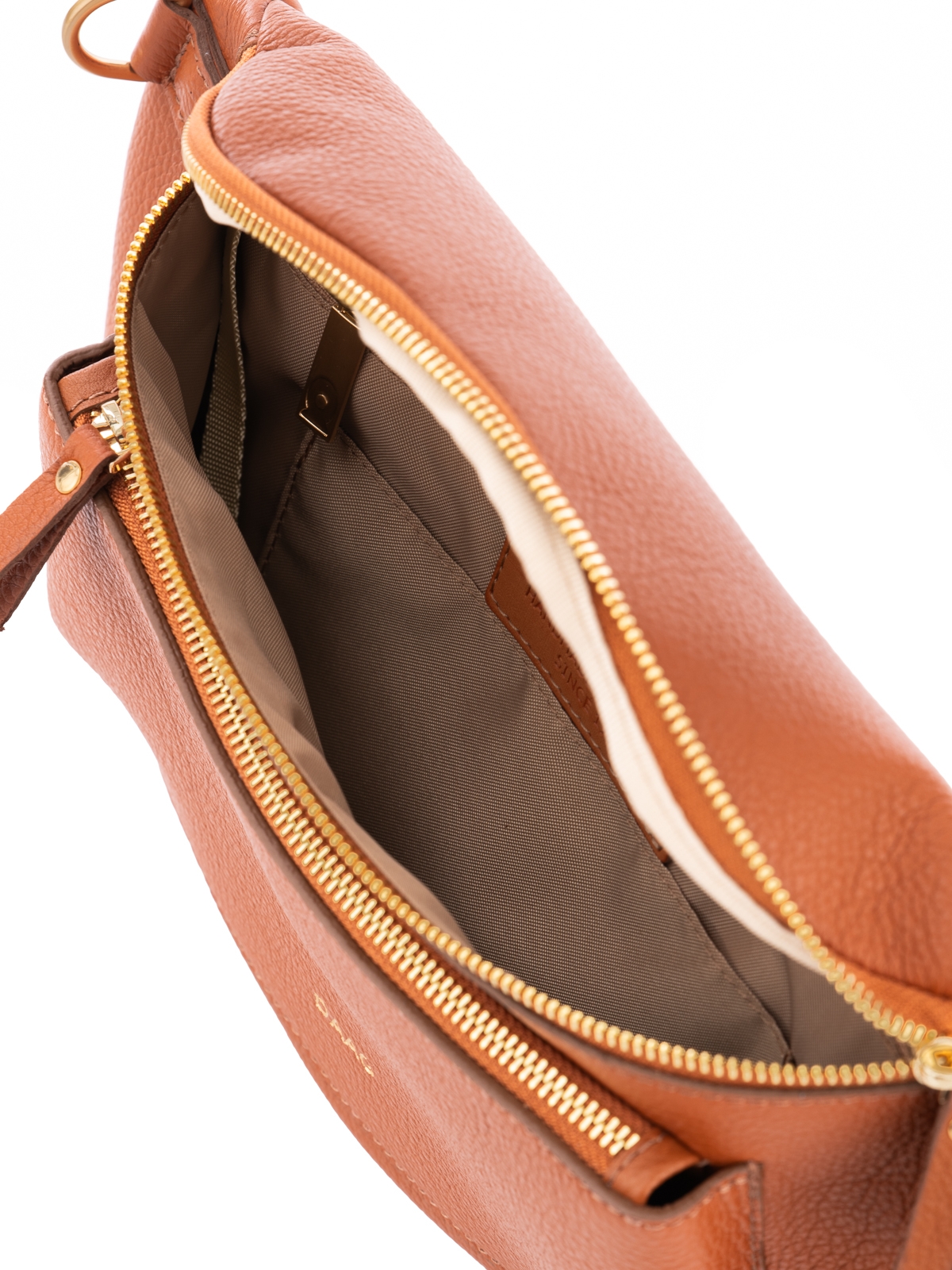 LARISSA XL koniak skórzana duża nerka damska saszetka torebka.jpg