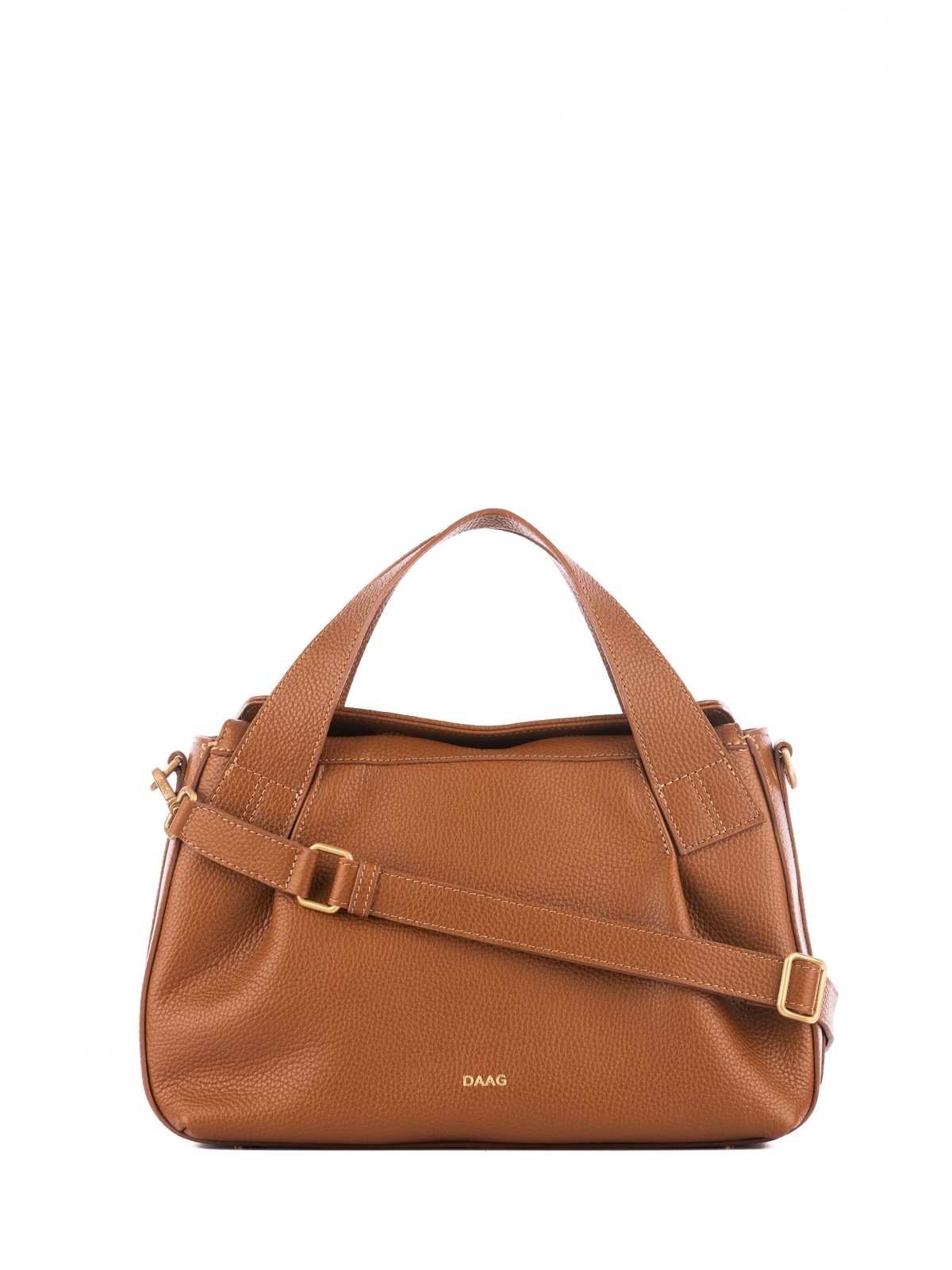 SIEMPRE koniak duża skórzana torebka kuferek.jpg