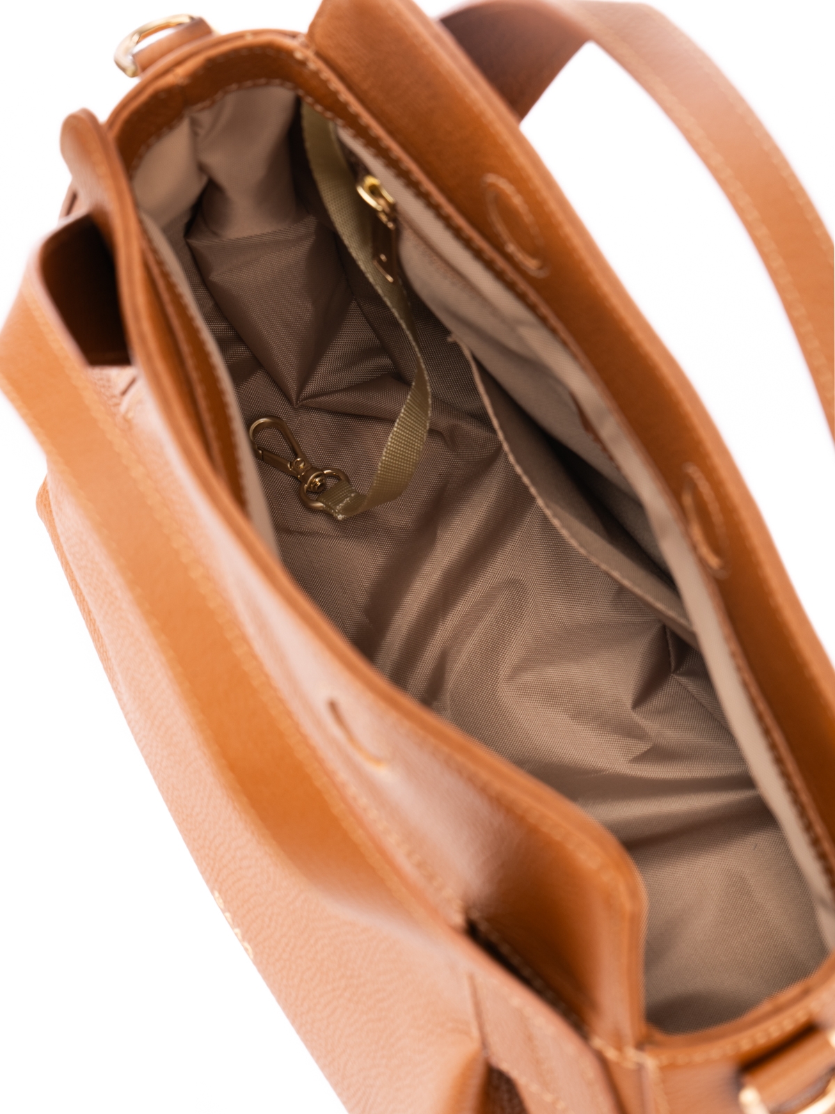 SIEMPRE koniak duża skórzana torebka kuferek.jpg