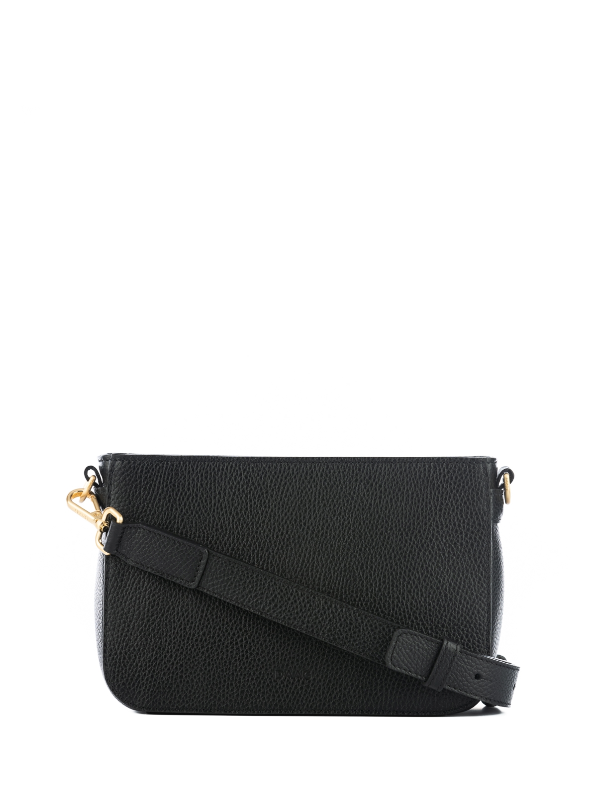 DORA czarna groszek skórzana torebka damska listonoszka torba na ramię somethingwhite.jpg