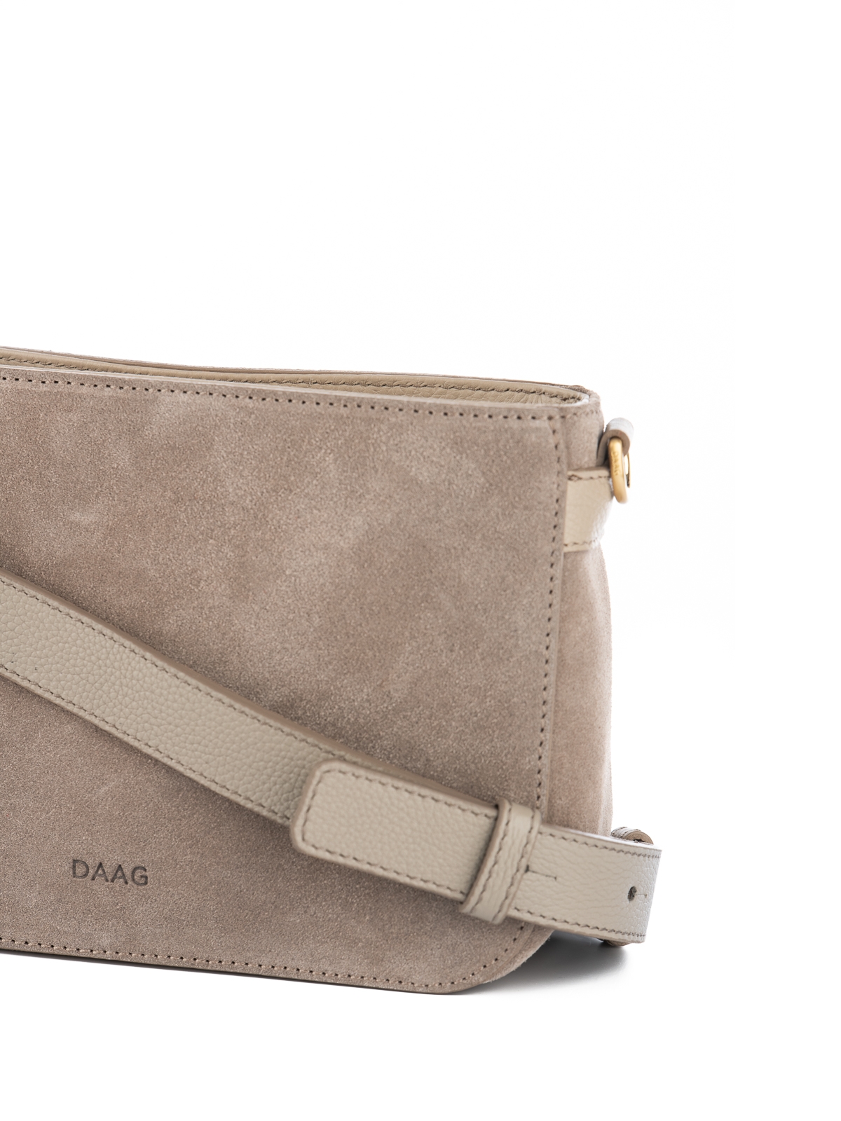 DORA zamszowa jasny taupe skórzana torebka damska listonoszka torba na ramię somethingwhite.jpg