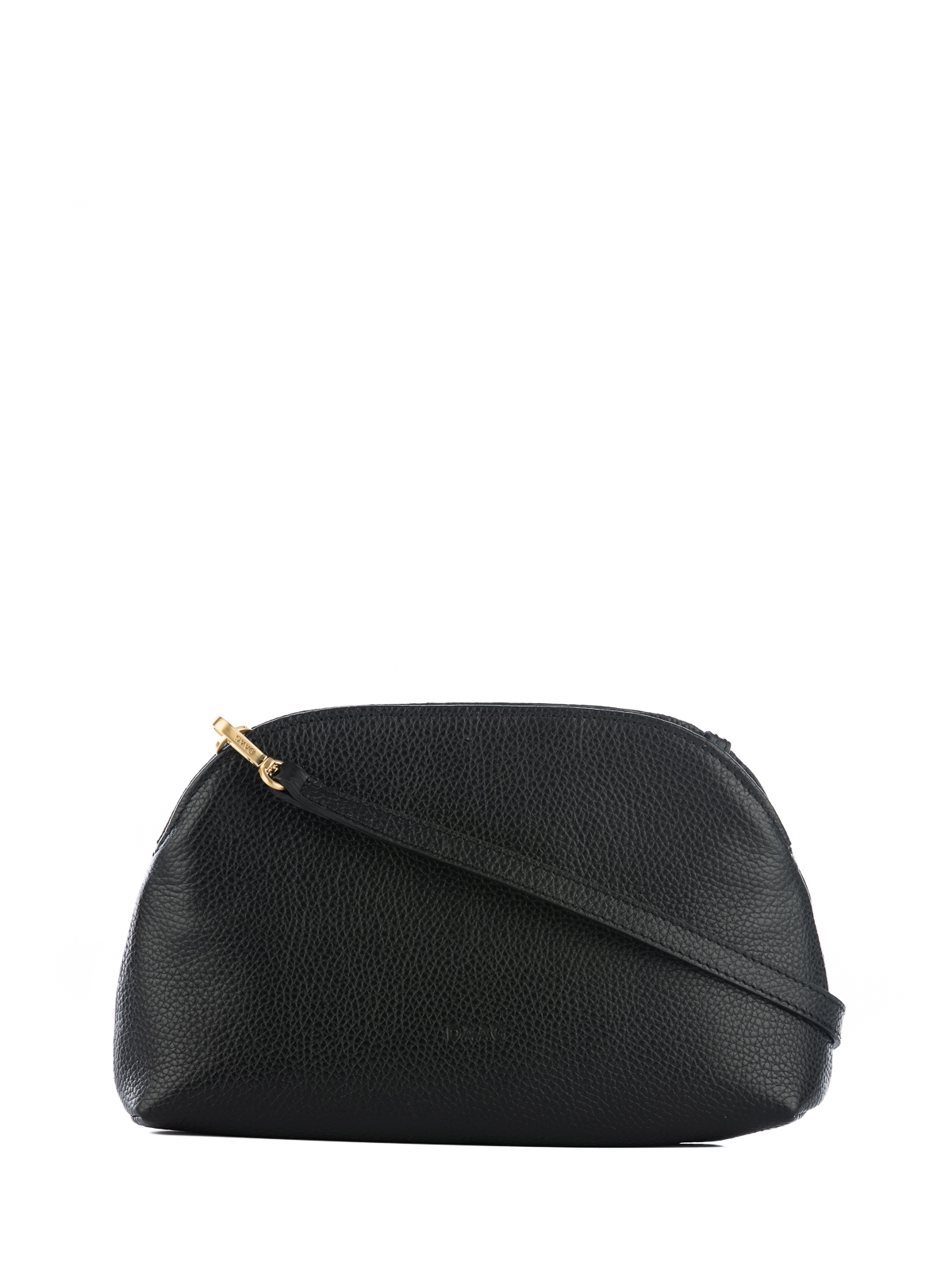 NINA czarny groszek skórzana torebka damska listonoszka torba na ramię somethingwhite.jpg