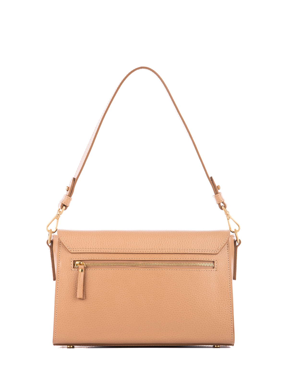 ISMENE beżowa latte groszek skórzana torebka damska.jpg