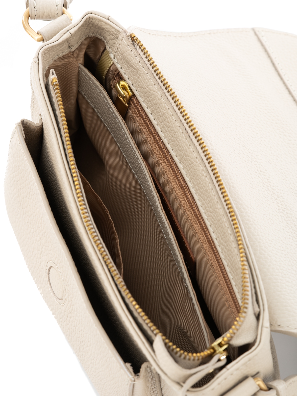 MINI EMMANUELA j. beż skórzana torebka damska listonoszka torba na ramię.jpg