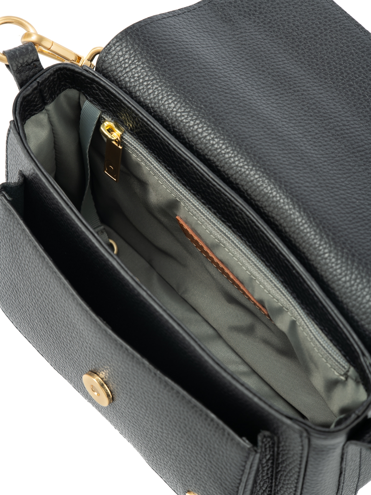 MINI MADELINE czarna groszek skórzana mała torebka damska na ramię.jpg