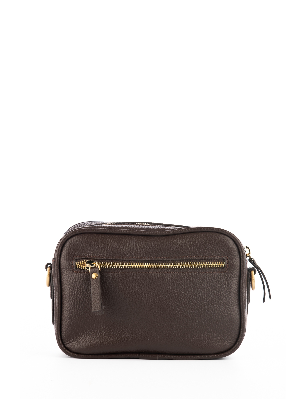 BETTY czekoladowa mała skórzana torebka damska listonoszka.jpg